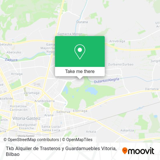 Tkb Alquiler de Trasteros y Guardamuebles Vitoria map