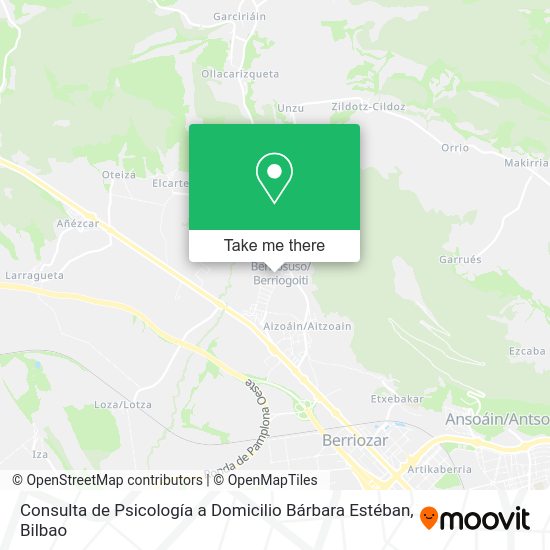 Consulta de Psicología a Domicilio Bárbara Estéban map