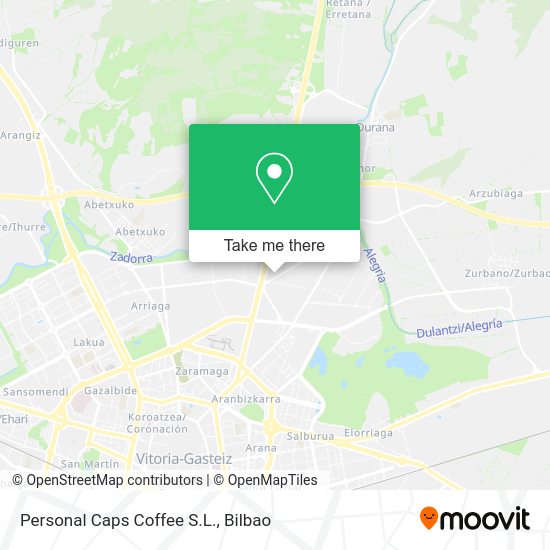 Personal Caps Coffee S.L. map