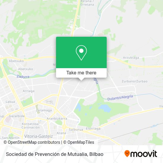 Sociedad de Prevención de Mutualia map