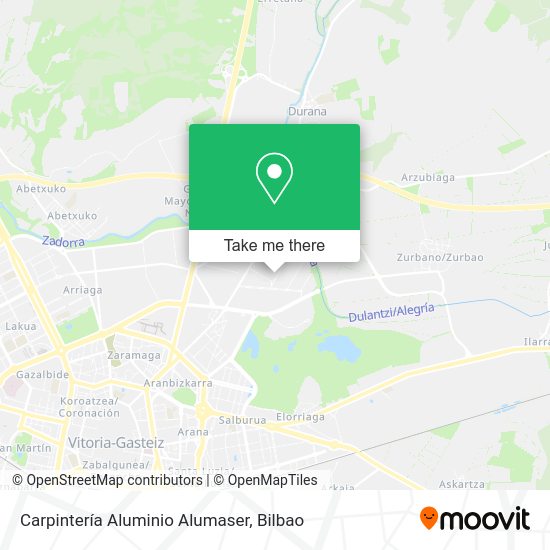 Carpintería Aluminio Alumaser map