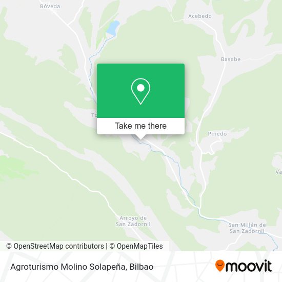 Agroturismo Molino Solapeña map