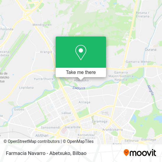 Farmacia Navarro - Abetxuko map