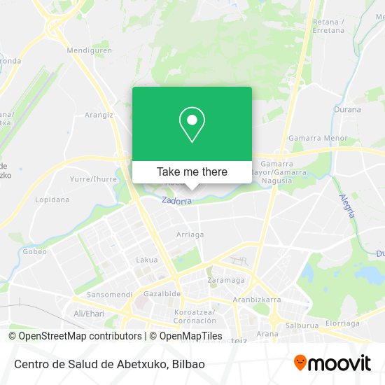 Centro de Salud de Abetxuko map