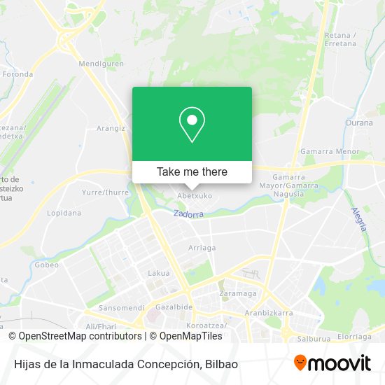 Hijas de la Inmaculada Concepción map