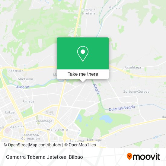Gamarra Taberna Jatetxea map