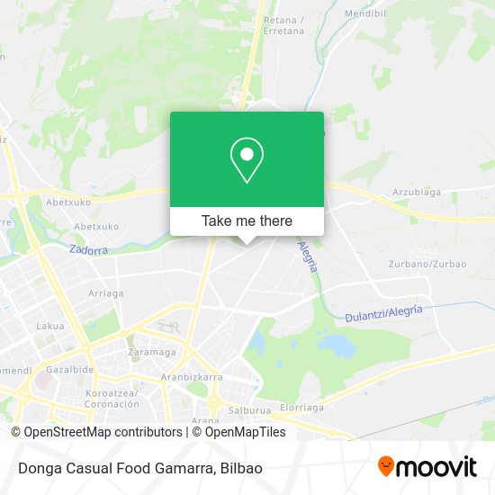 Donga Casual Food Gamarra map
