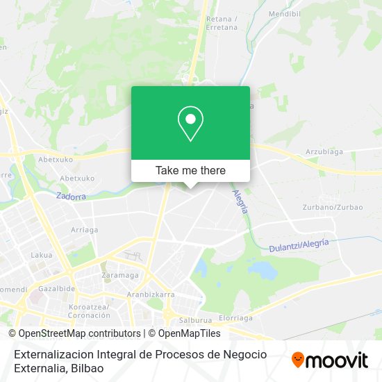 Externalizacion Integral de Procesos de Negocio Externalia map