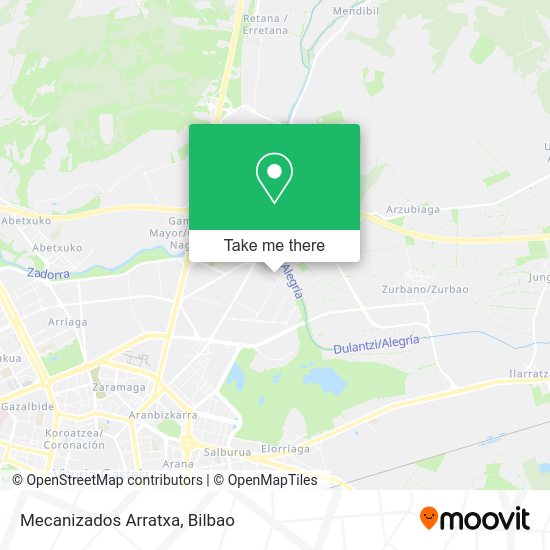 Mecanizados Arratxa map