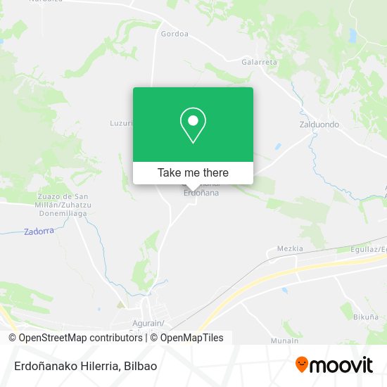 Erdoñanako Hilerria map