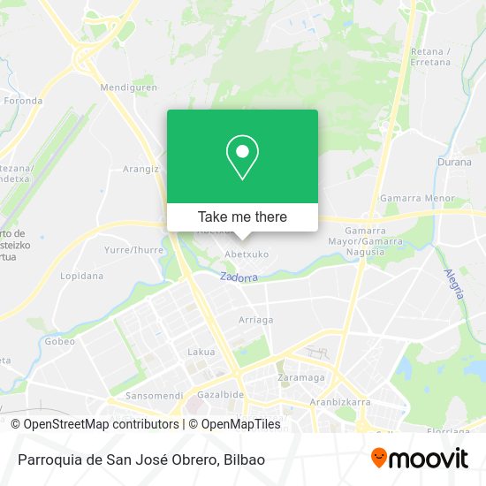 Parroquia de San José Obrero map