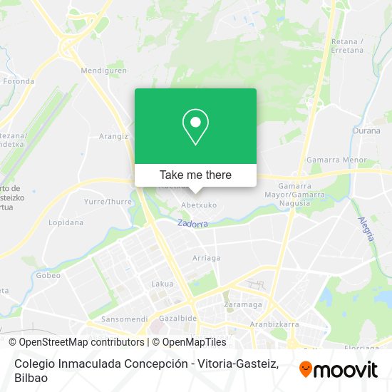 Colegio Inmaculada Concepción - Vitoria-Gasteiz map