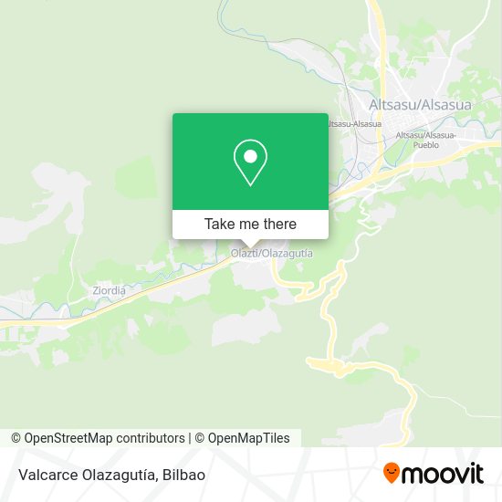 Valcarce Olazagutía map