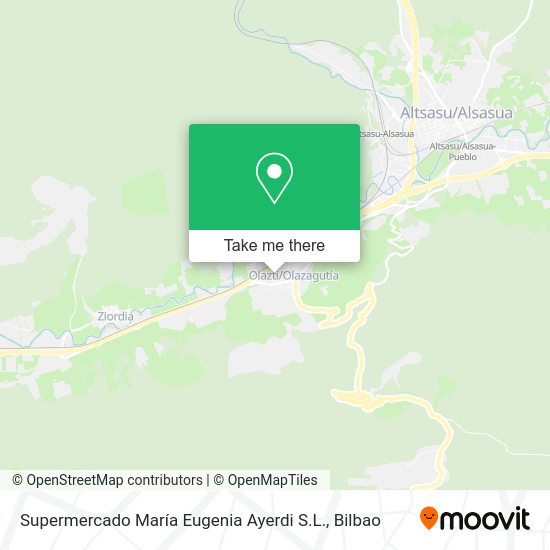 Supermercado María Eugenia Ayerdi S.L. map