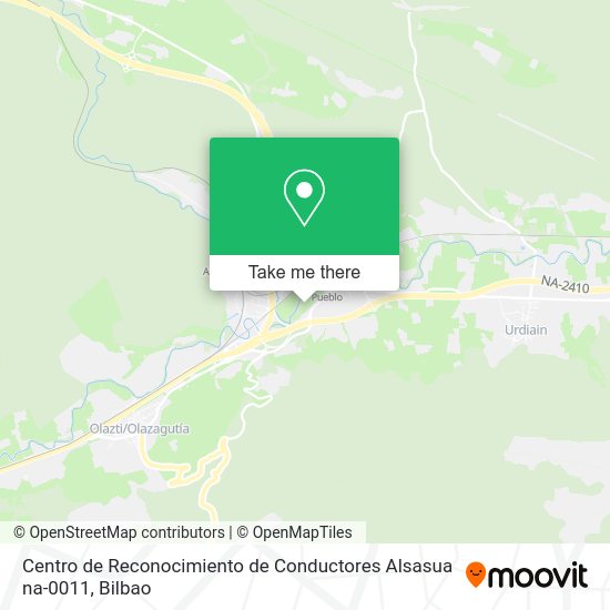 Centro de Reconocimiento de Conductores Alsasua na-0011 map