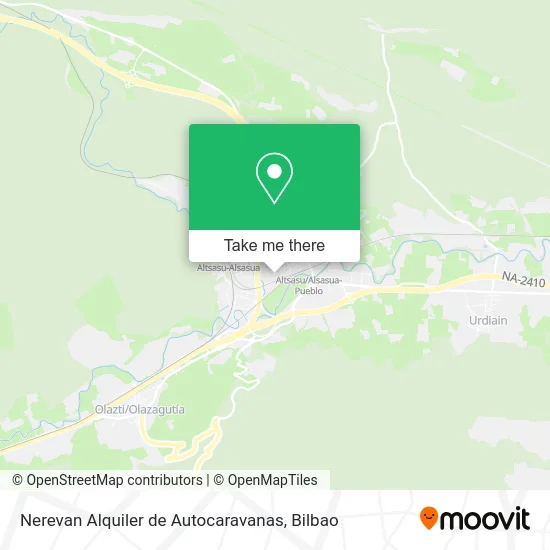 Nerevan Alquiler de Autocaravanas map