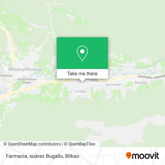 Farmacia, suárez Bugallo map