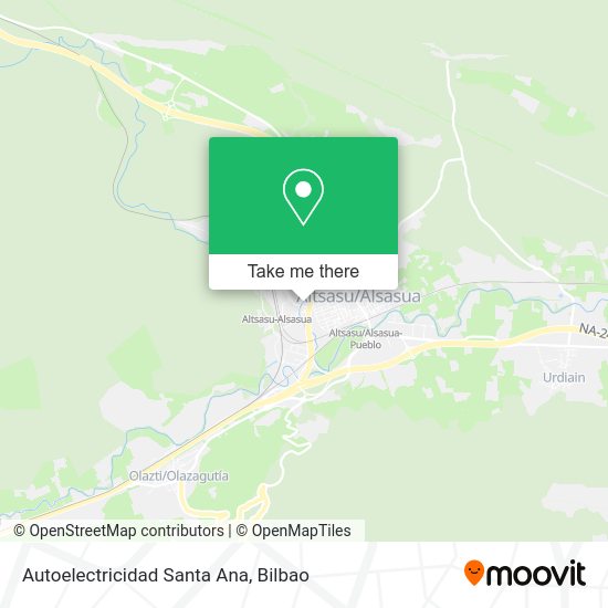 Autoelectricidad Santa Ana map
