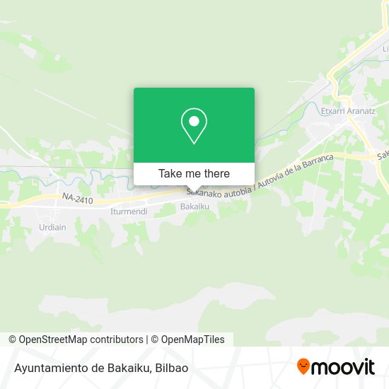 Ayuntamiento de Bakaiku map