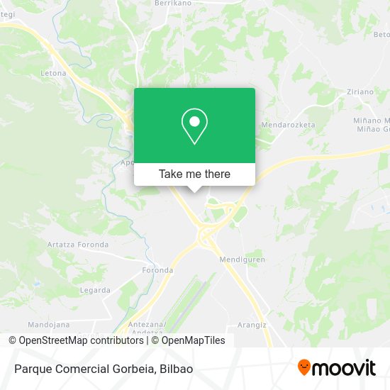 Parque Comercial Gorbeia map