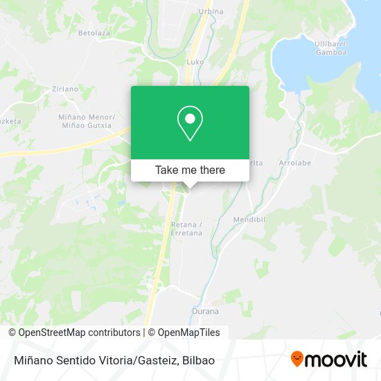 Miñano Sentido Vitoria/Gasteiz map