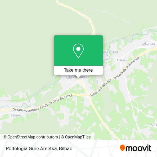 Podología Gure Ametsa map