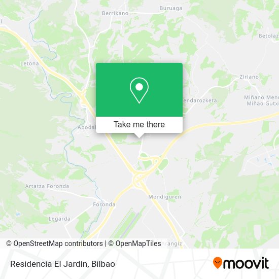 Residencia El Jardín map