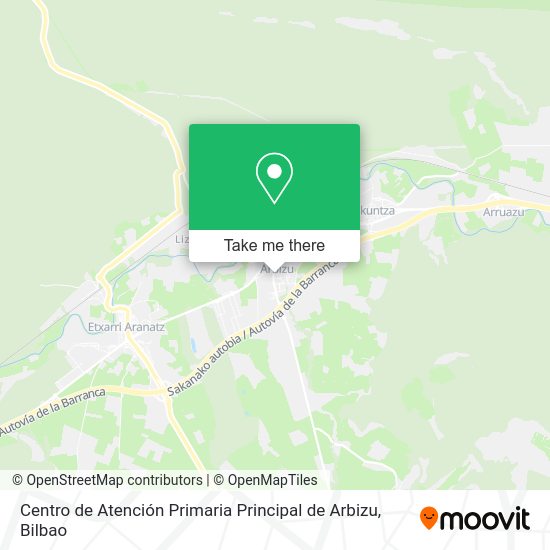Centro de Atención Primaria Principal de Arbizu map