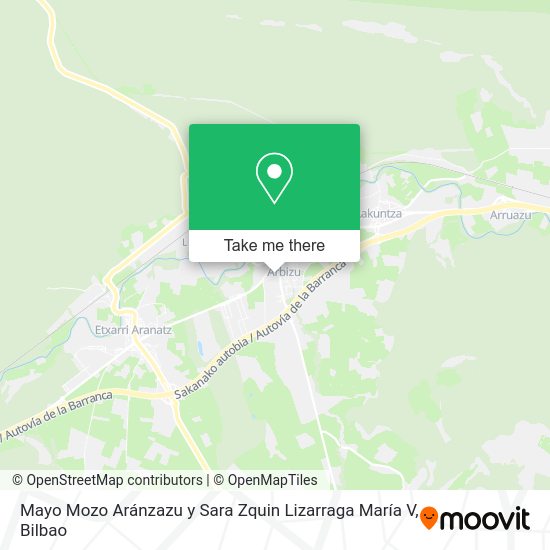 Mayo Mozo Aránzazu y Sara Zquin Lizarraga María V map