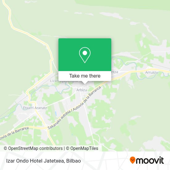 Izar Ondo Hotel Jatetxea map