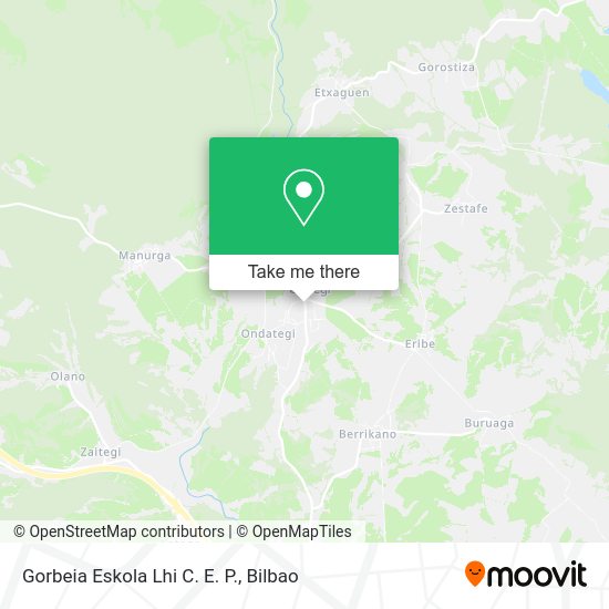 Gorbeia Eskola Lhi C. E. P. map