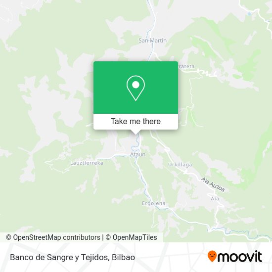 Banco de Sangre y Tejidos map