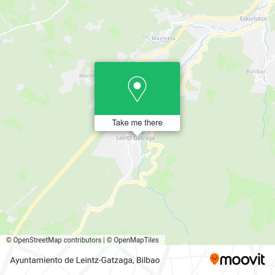 Ayuntamiento de Leintz-Gatzaga map