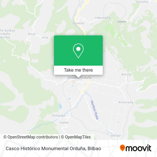 Casco Histórico Monumental Orduña map