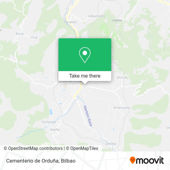 Cementerio de Orduña map