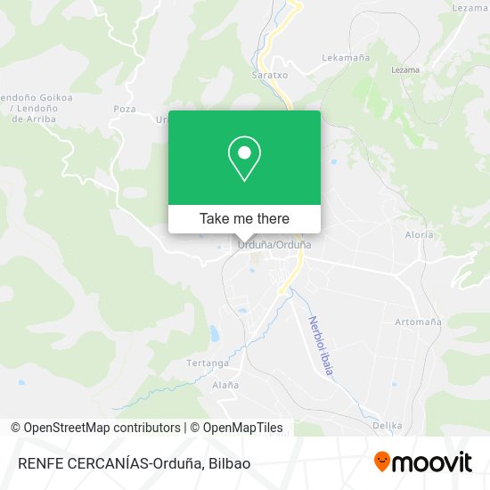 RENFE CERCANÍAS-Orduña map