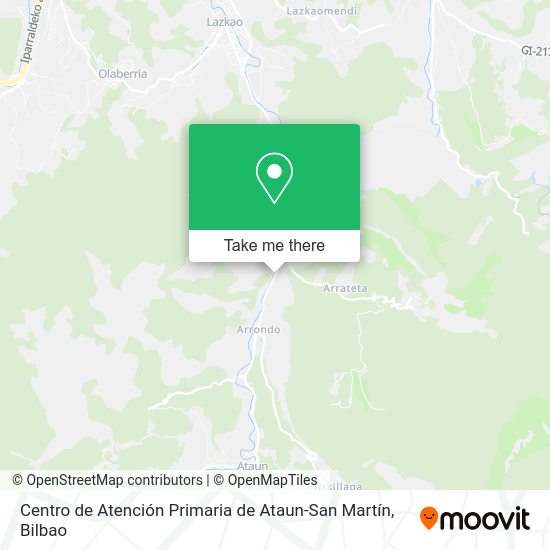 Centro de Atención Primaria de Ataun-San Martín map