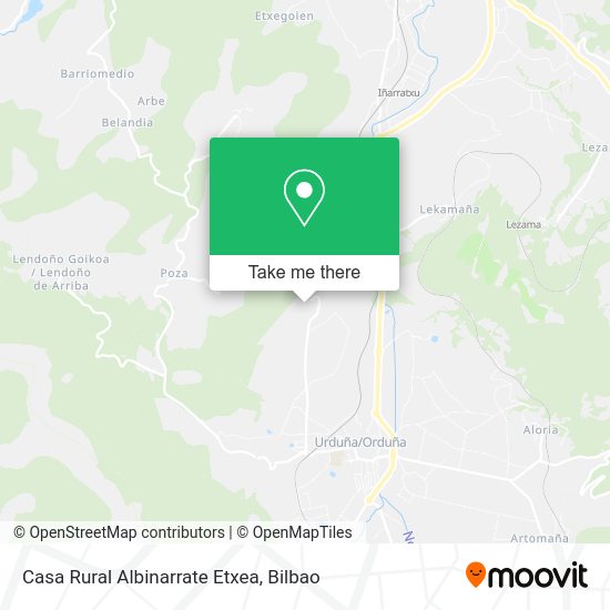 Casa Rural Albinarrate Etxea map