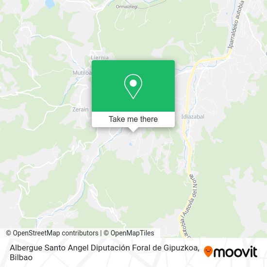 Albergue Santo Angel Diputación Foral de Gipuzkoa map