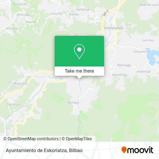 Ayuntamiento de Eskoriatza map