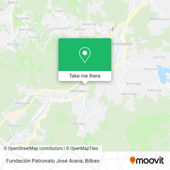 Fundación Patronato José Arana map