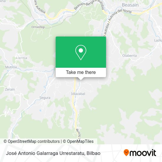 José Antonio Galarraga Urrestaratu map
