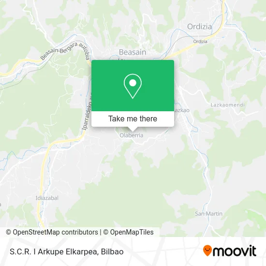 S.C.R. I Arkupe Elkarpea map