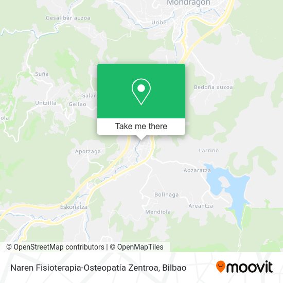 Naren Fisioterapia-Osteopatía Zentroa map