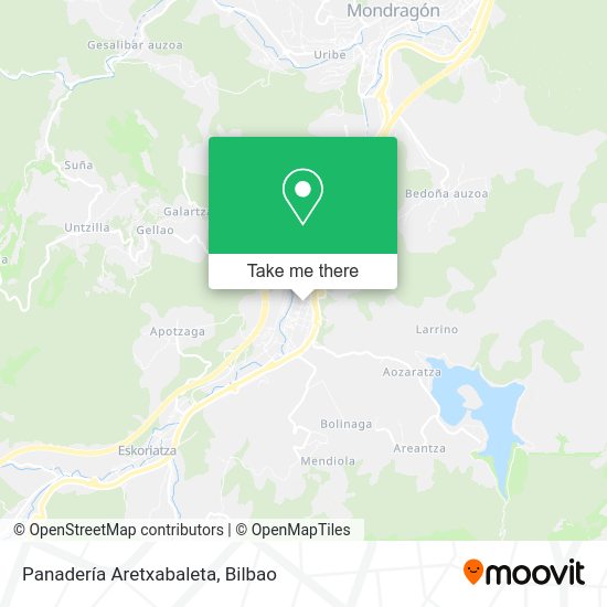 Panadería Aretxabaleta map