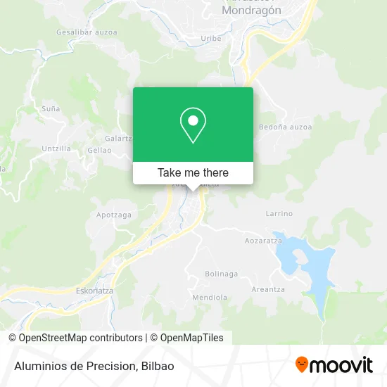 Aluminios de Precision map