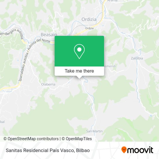 Sanitas Residencial País Vasco map