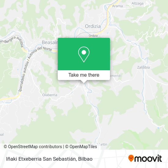 Iñaki Etxeberria San Sebastián map
