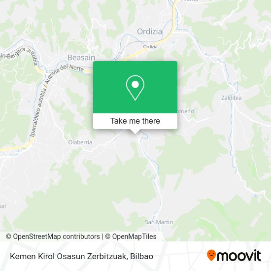 Kemen Kirol Osasun Zerbitzuak map