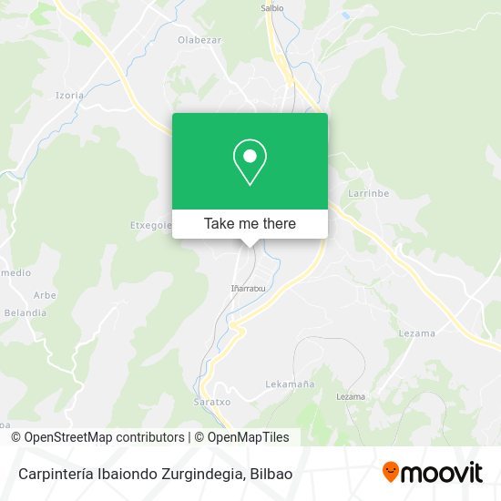 Carpintería Ibaiondo Zurgindegia map